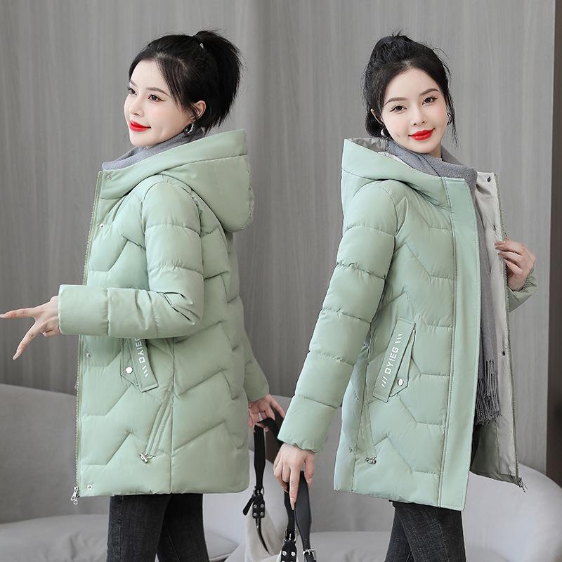 2026 Hot-Selling Women's Korean Style Slim Fit Mid-Length Winter Cotton Padded Jacket - Warm & Versatile Outerwear