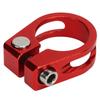 2Pcs Bicycle Seat Post Clamp Lightweight Stylish Rustproof Bicycle Quick Release Seatpost Collar for Bike Red