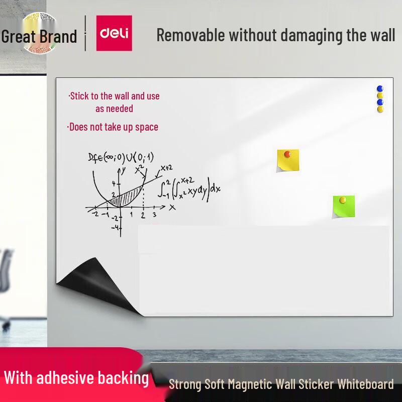 Deli Magnetic Soft Whiteboard Wall Sticker