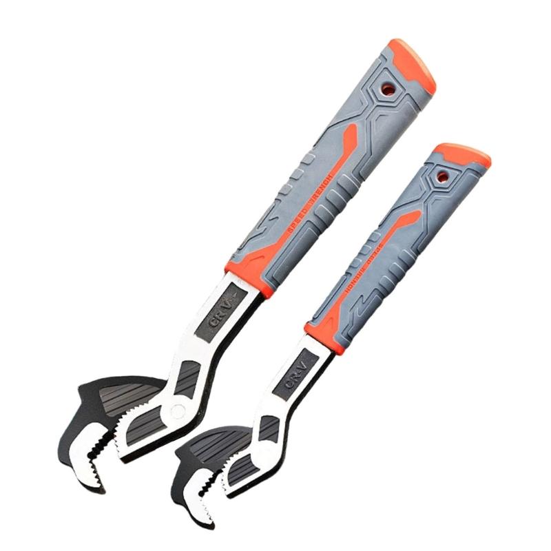 Auto Securing Industrial Wrench Premium Steel Construction Slip Resistant Grip For Workshop Applications Essential Tool