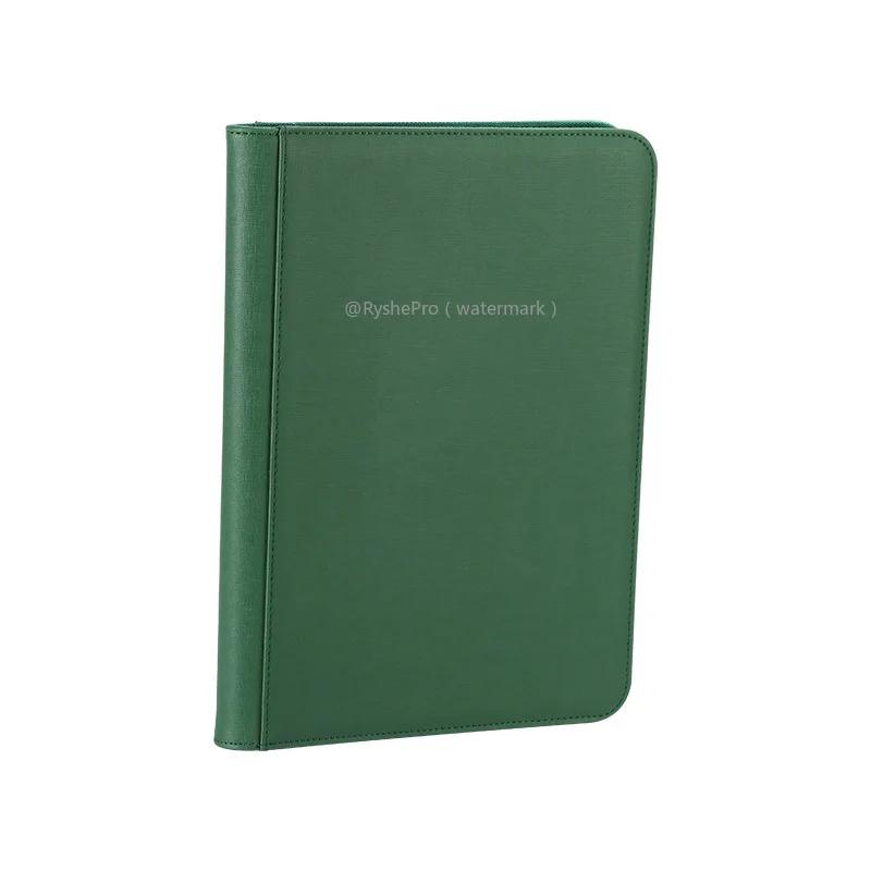 

Папка для коллекционных карточек, 9 карманов, обложка из искусственной кожи, папка для коллекционных карточек для книги премиум-класса 360, прочный альбом-держатель карт для YuGiOh MTG зелёный