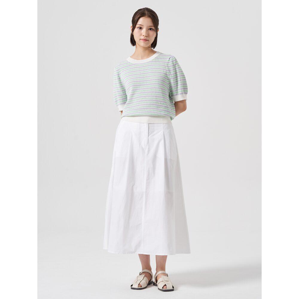 8SECONDS Textured Round Neck Short Sleeve Knit Light Green (324751Ly2L)