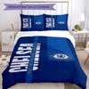 Chelsea FC Fußballspieler Bettwäsche-Set Geeignet für Spielzimmer Maschinenwaschbar Perfektes Geschenk für Freunde Familie