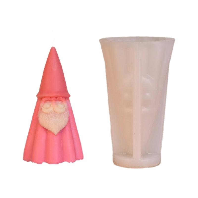 Santa Clause Shaped Silicone Soap Mold DIY Silicone Candle Molds Clay Mould Soap Making Molds Silicone Material for Soap