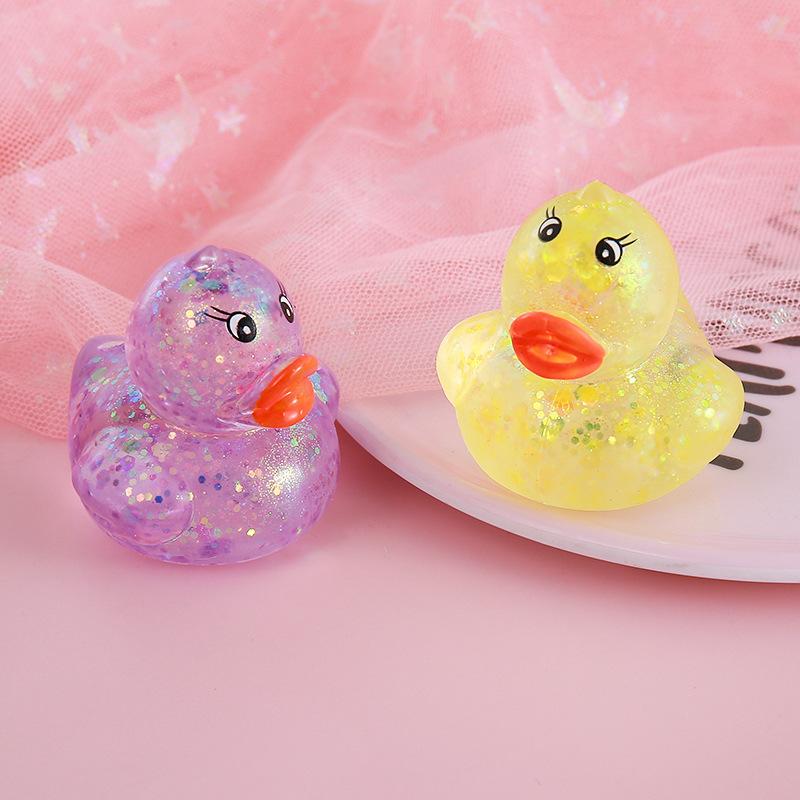 Soft Squishy Maltose Aurora Duck Squeeze Toy Cute Animal Stress Relief Decompression Stretch Toy Kawaii Duck Stress Relief Toy
