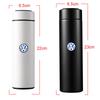 VW Valve Stems Caps Car Thermos Mug Temperature Display Thermal Cup For Volkswagen VW GTI Golf Polo Passat CC Magotan Tiguan Touare KT9