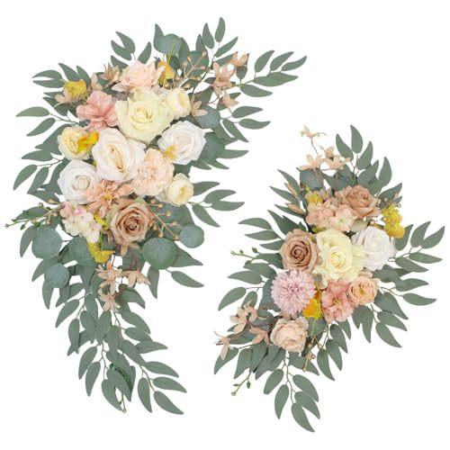 Outdoor Wedding Arch Flower Welcome Arch Door Gate Banquet Style Floral Decoration Simulation Flower Supply