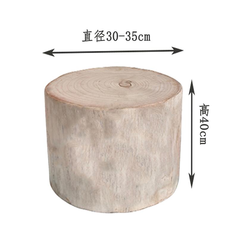 Massivholzpfeiler Originale Holzwurzel-Schnitzereien Holzpfähle Niedrige Hocker Baumstümpfe Ornamente Holzhocker