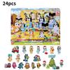 2024 Christmas Themed Blind Box Advent Calendar Fun Pvc Toy Set For All Ages