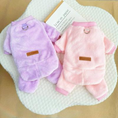 Winter Pet Clothes Heavy Plush Fleece Warm Outdoor Wear Cats Dogs Apparel Soft Comfortable Autumn Vest for Puppy Small Medium Dog Clothing