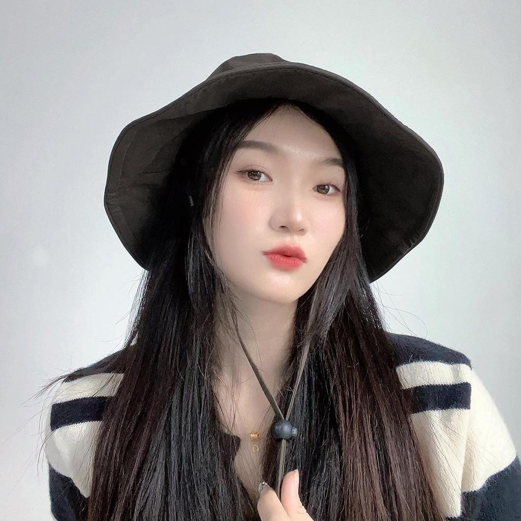 Autumn Wire Brim Women's Bucket Hat (Dark Brown)