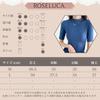 Slim Fit Cut and Sew for Women Cool to the Ice Feather Easy to Move L [ROSELUCA.] T-Shirt [Slimming Effect] Innerwear, 5/8 Sleeves, Touch, Accent,