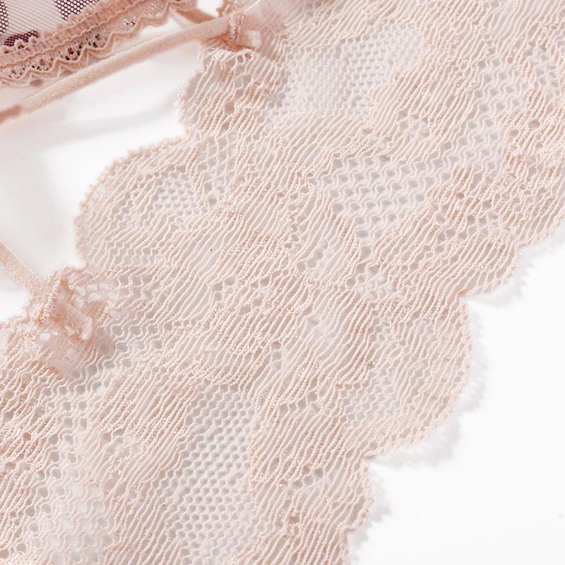 CINOON Women's Sexy Low-Rise Briefs Hollow-Out Cross Strap Panties Lace Pure Desire Close-Fitting Underwear