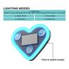 Car Dashboard Decor Neon Heart Light Solar/USB Rechargeable With 5 Lighting Modes Cute Decor For Car Interior Home Party Atmosphere Lamp