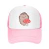 Mesh Dad Hat Adjustable Washed Hedgehog Mushroom Baseball Dad Cap Funny Distressed Ball Trucker Cap For Women Men Unisex