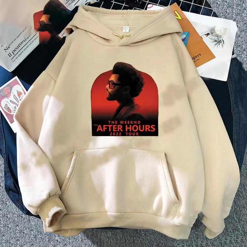 Singer The Weeknd Men's Sweatshirt Autumn and Winter Street Leisure Fitness Jogging Sports Adult Hooded Pullover