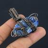 Sodalite Pendant, Gemstone 999 Copper Wire Wrapped Jewelry Pendant, Handmade Jewelry Birthstone Pendant, Gift For Him