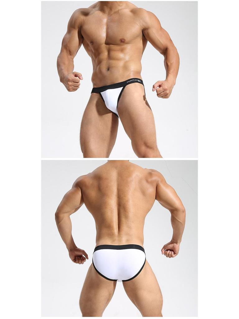 Men's Plus Size Nylon Briefs - Low Waist, Breathable, Youthful, Thin and Sexy Underwear
