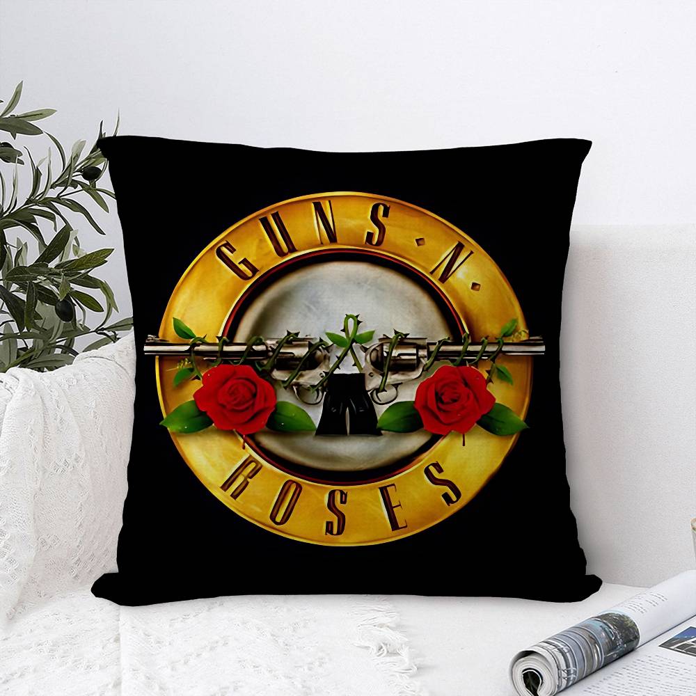 GGunsS N Roses Cushion Cover Inches Farmhouse Decor Home Throw Pillow Covers for Couch Decorations