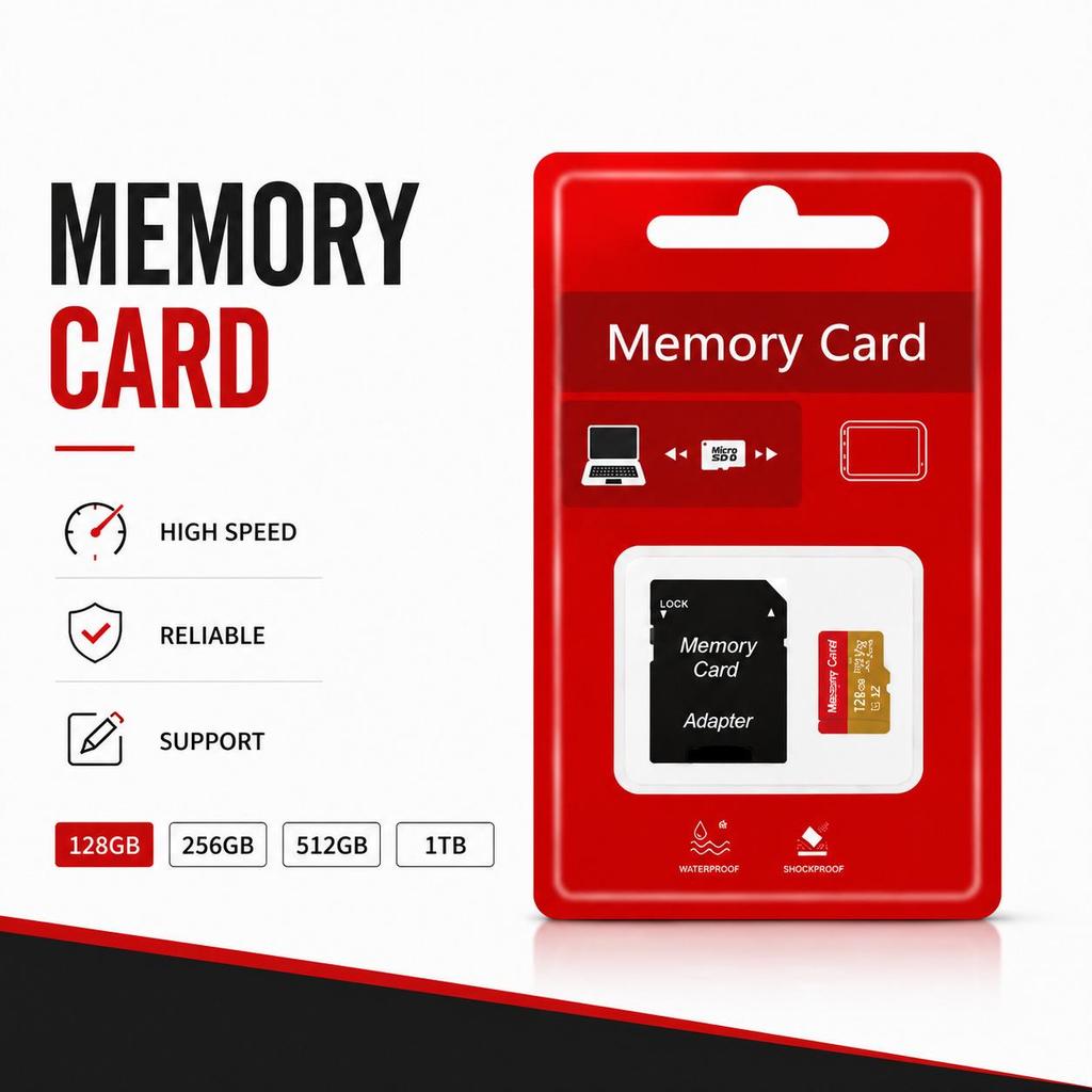 Micro SD Memory Card - Available in 64GB, 128GB, 256GB, 512GB, 1TB Capacities