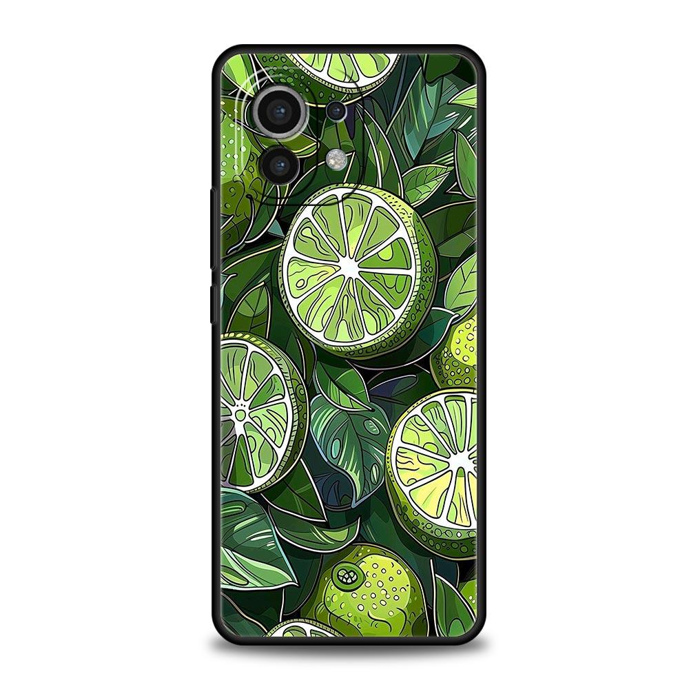 Summer Fresh Fruit Lemon Print Phone Case Cover for Xiaomi Mi 17 Pro Max 15 14 13 12 11 Ultra 15T 14T 13T 12T Pro Lite Soft TPU