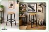 Stool Knotty Oak Bar Stool for Kitchen for Dining Room 32X32X65 Begryf