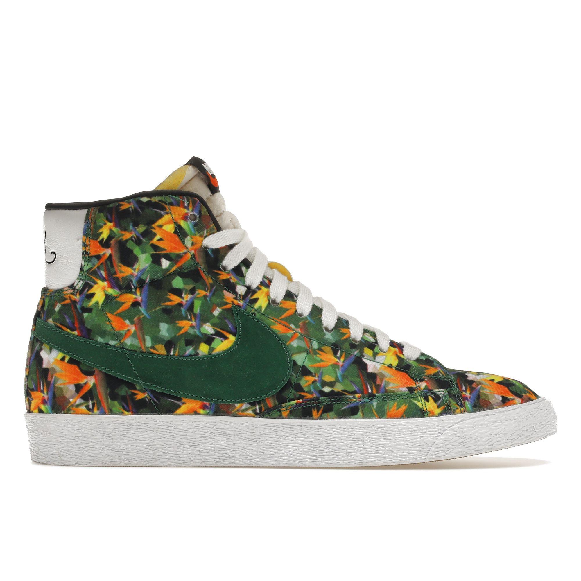 

Мужские кроссовки Nike Blazer Mid Prm Vntg Qs Los Angeles разноцветные, сосново-зелено-белые 638322-900