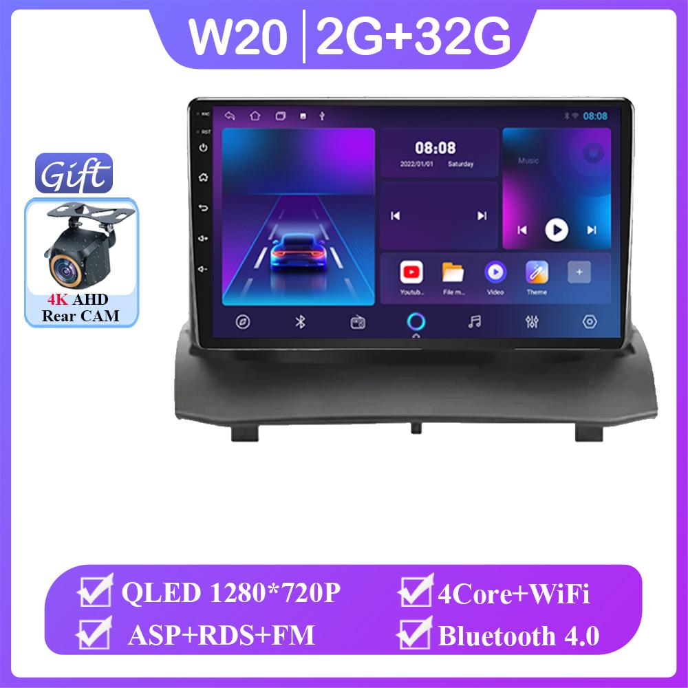 

For Ford Fiesta MK7 2009 -2017 Android 14 Carplay Auto Radio Stereo Car Multimedia Player GPS Navigation Rear Camera No 2din DVD