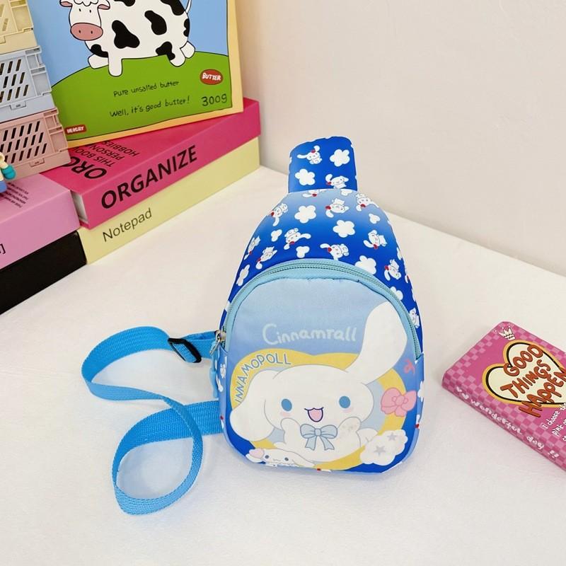 Kuromi Children Cartoon Print Nylon Crossbody Bag For Kindergarten Kids