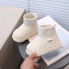 Boys Girls Snow Boots Non-slip for Winter Children Warm Boots with Thick Cotton 2024 New Fashion Kids Flat Shoes Solid Color