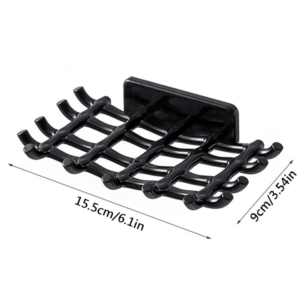 Adjustable Leaf Shape Soap Box Drain Soap Holder Box 360 Rotatable Bathroom Soap Holders Wall Mounted Bathroom Accessories