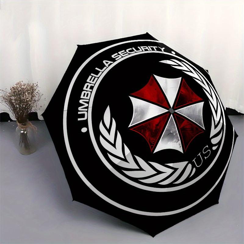 Regenschirm Security US Abzeichen Aufkleber Decal - WasserdichtLanglebigRegenschirm, Tragbarer 3-fach Kompakter Regenschirm für Männer & Frauen Geschenk
