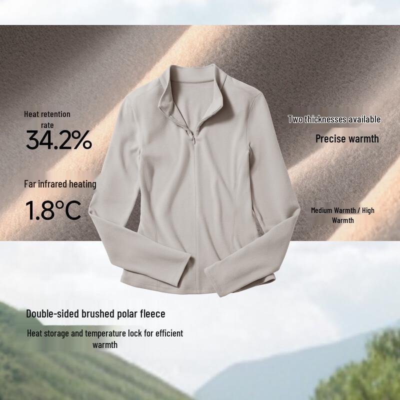 Banana Umbrella Women's High Elastic Half-Zip Fleece Baselayer