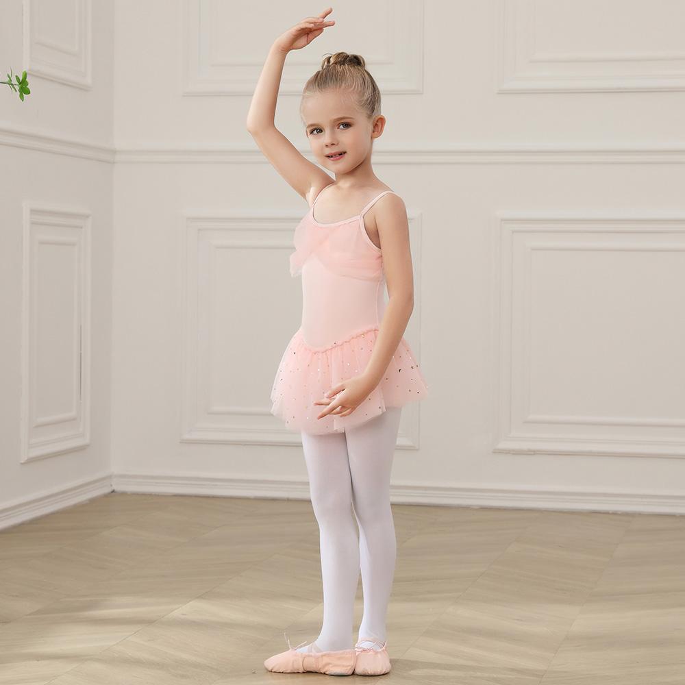 Girls Kids Dance Leotards for Ballet Dance Dress Sleeveless Ballet Dress Stage Performance Costumes