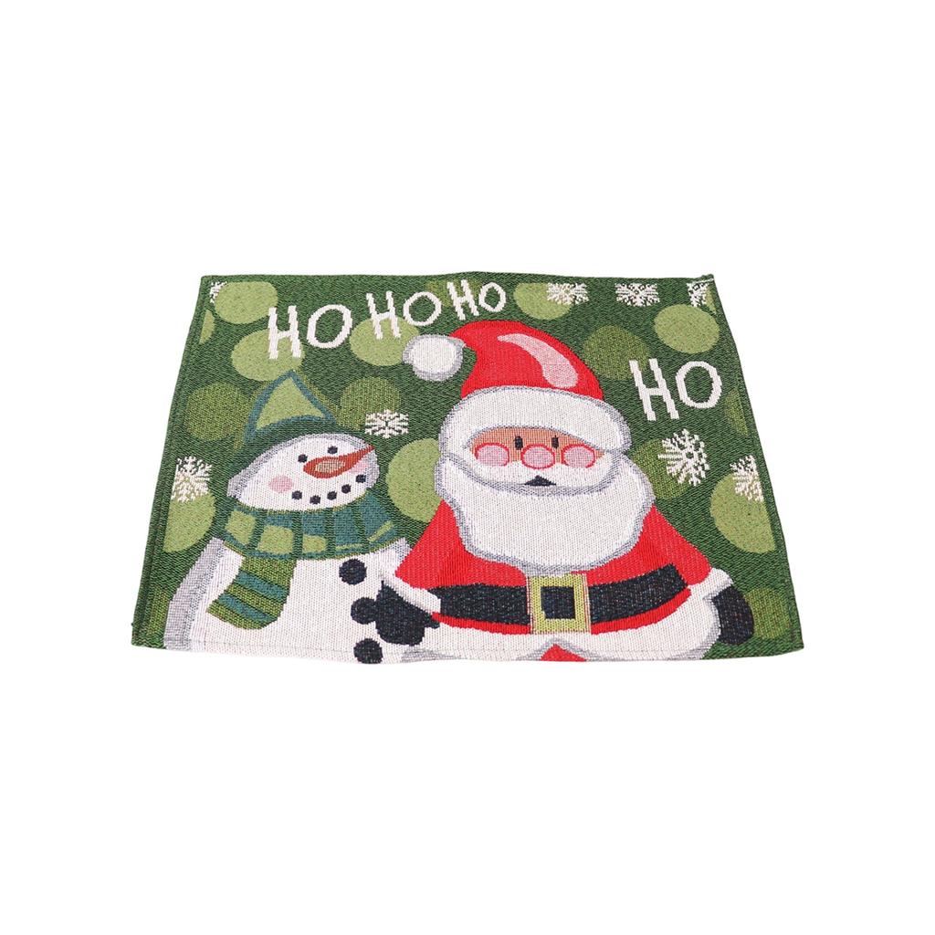Christmas Decorations Snowman Table Mat Knitted Cloth Insulation Pad