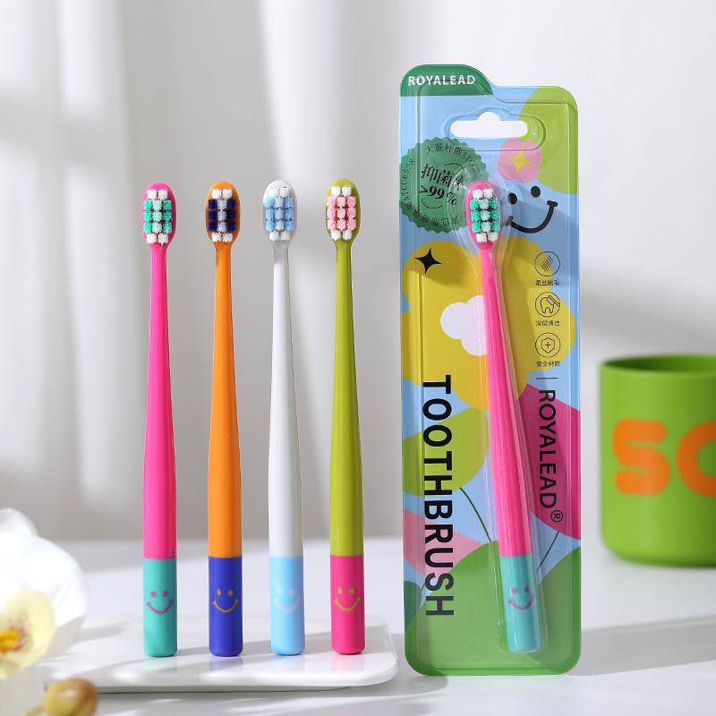 Premium Antibacterial Toothbrush with Soft Bristles - Individually Wrapped for Adults, Small Head, Single Pack, Genuine High-End Design