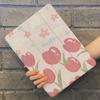 För iPad Air 4/5th 10,9 tum 2021 Pro 11 Pro12.9 2021 iPad 10.2(Gen 9/8/7 /Mini 6/Pro 11/Pro 12.9 Magnetic Smart Flip Case Cover Tulpan i oljemålning