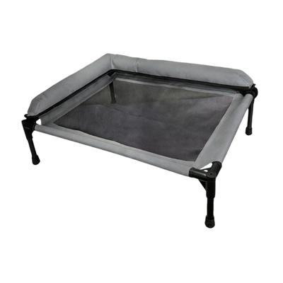 Portable Elevated Dog Bed with Mesh Cooling Surface Washable Puppy Cot for Pets Indoor Outdoor Refreshing Sleep
