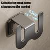 Wall-Mounted Shoe Rack with Drainage Holes Space-Saving Aluminum Hooks for Bathroom Kitchen No-Drill Adhesive Installation Rack for Slippers Towels