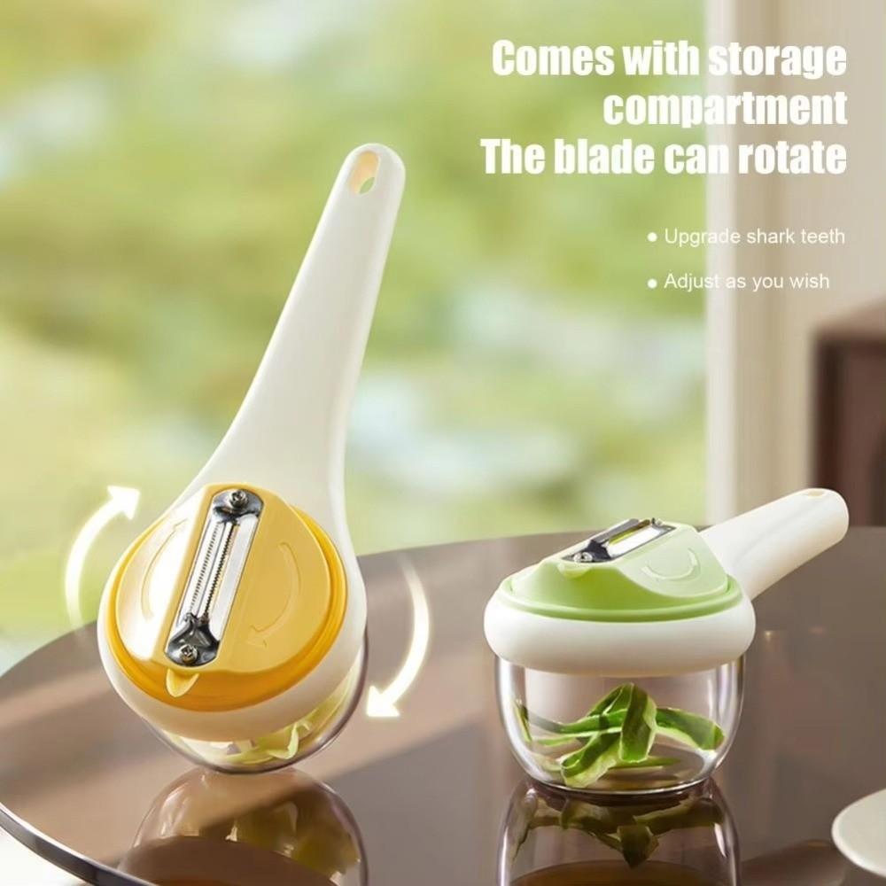 Splash-proof Fruit Peeler Tools Efficient Fruit Scraper Storage Type Vegetable Peeler Camping Use