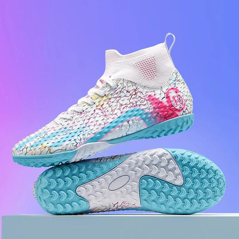 

New Men Football Boots Boys Soccer Shoes Ultralight Indoor Adult Non-Slip Turf Futsal Sport Comfortable Grass Adult Cleats 33