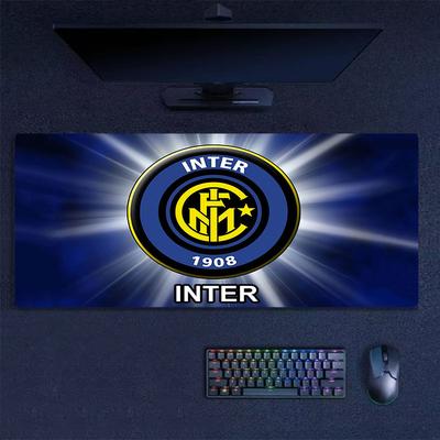 FC Internazionale Milano Mouse Pad, Large Gaming Desk Mat, Non-slip XXL Mousepad for Laptop & Tablet, Mini PC Playmat with Stitched Edges