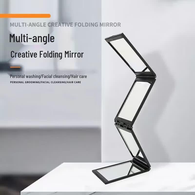Four-Sided Folding Haircut & Makeup Mirror
