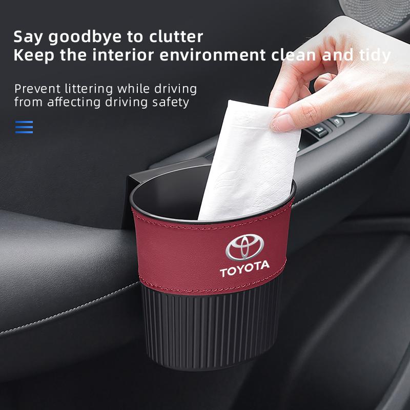 Suitable for Toyota Highlander Car Trash Can Camry Corolla Car Umbrella Storage Box Door Water Cup Holder