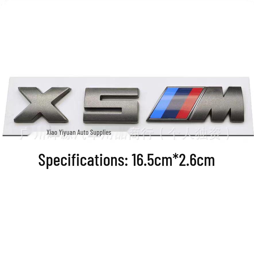 BMW Gray Car Emblem Stickers for M330i, M340i, M550i, M240i, and M530i Tail Modifications