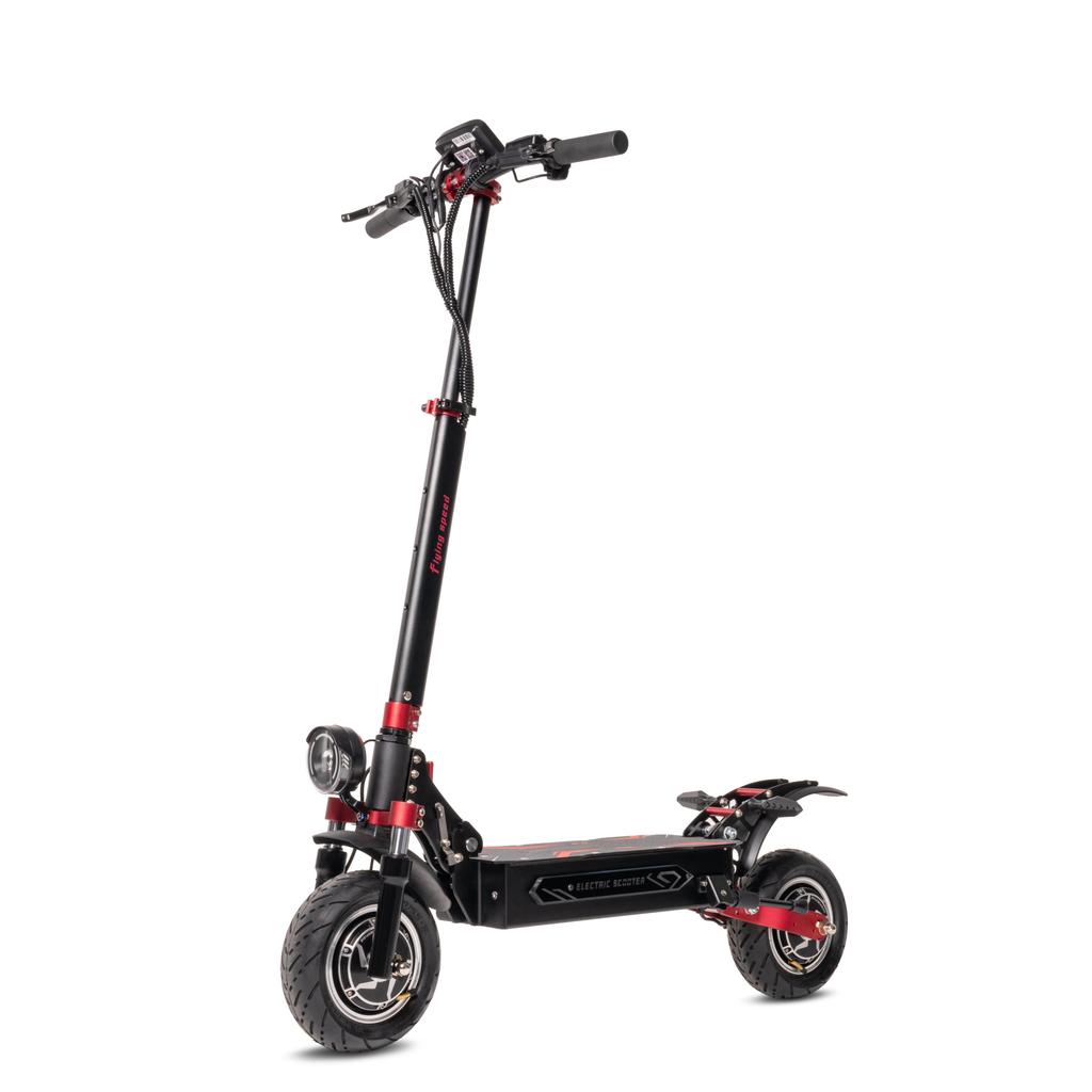 BOYUEDA Q7 Pro Max Erwachsener Faltbarer Elektroroller mit Sitz 1600W*2 Motor 52V28AH Akku 10-Zoll Reifen Offroad E-Scooter