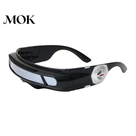 Skrāpējumnoturīgi Lēcu Saulesbrilles Futuristiskas Cyberpunk Saulesbrilles