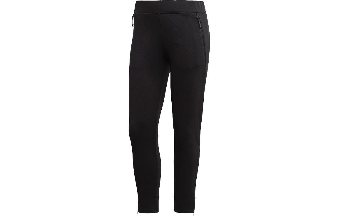 Adidas Knitted Sweatpants Women s Black Moderate Slim Fit Pants DM4459 S