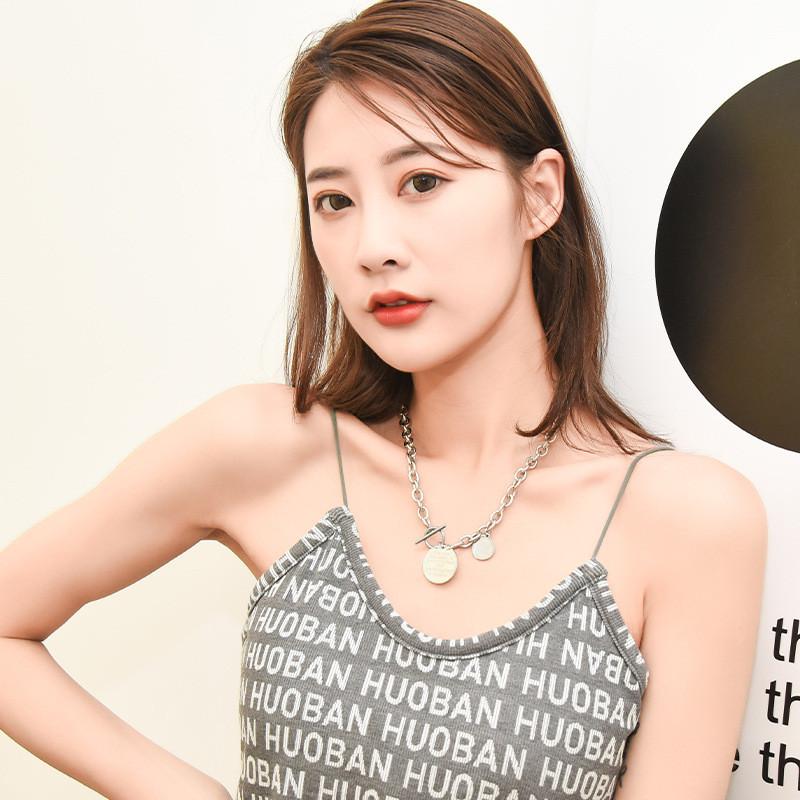 Steel Titanium Versatile Letter Necklace For Women With Contemporary Design Ideal For Weddings Travel And
