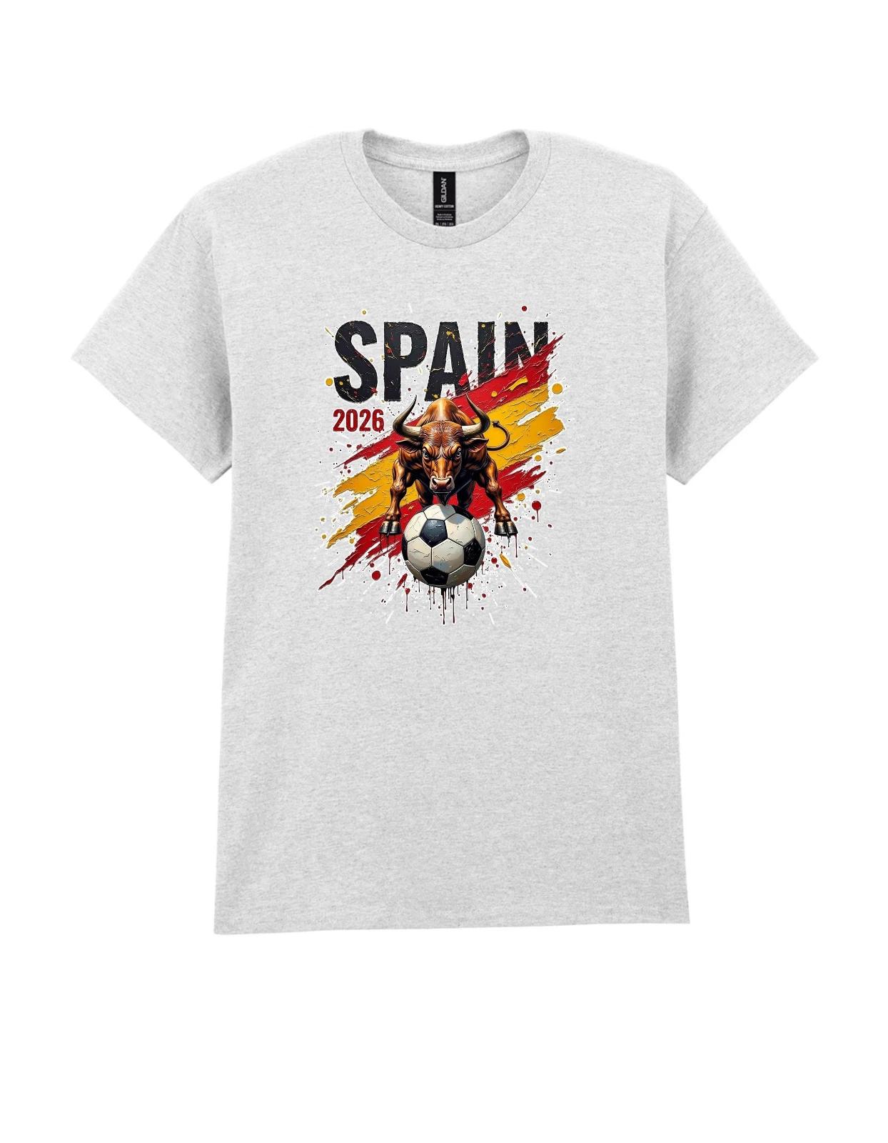 World Cup 2026 Spain Bull and flag t-shirt men women unisex gildan S